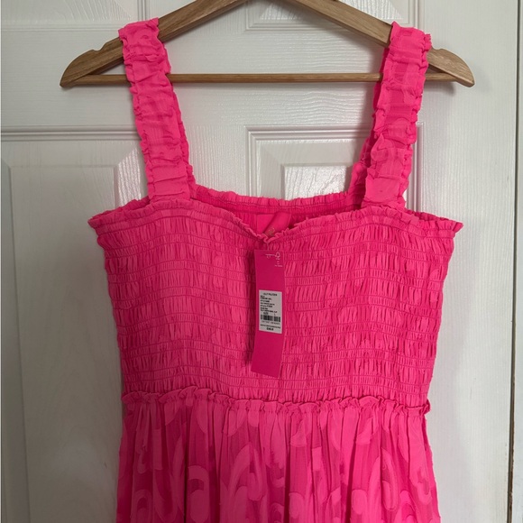 Lily Pulitzer Pink Hadley Smocked Maxi Dress - Picture 2 of 3
